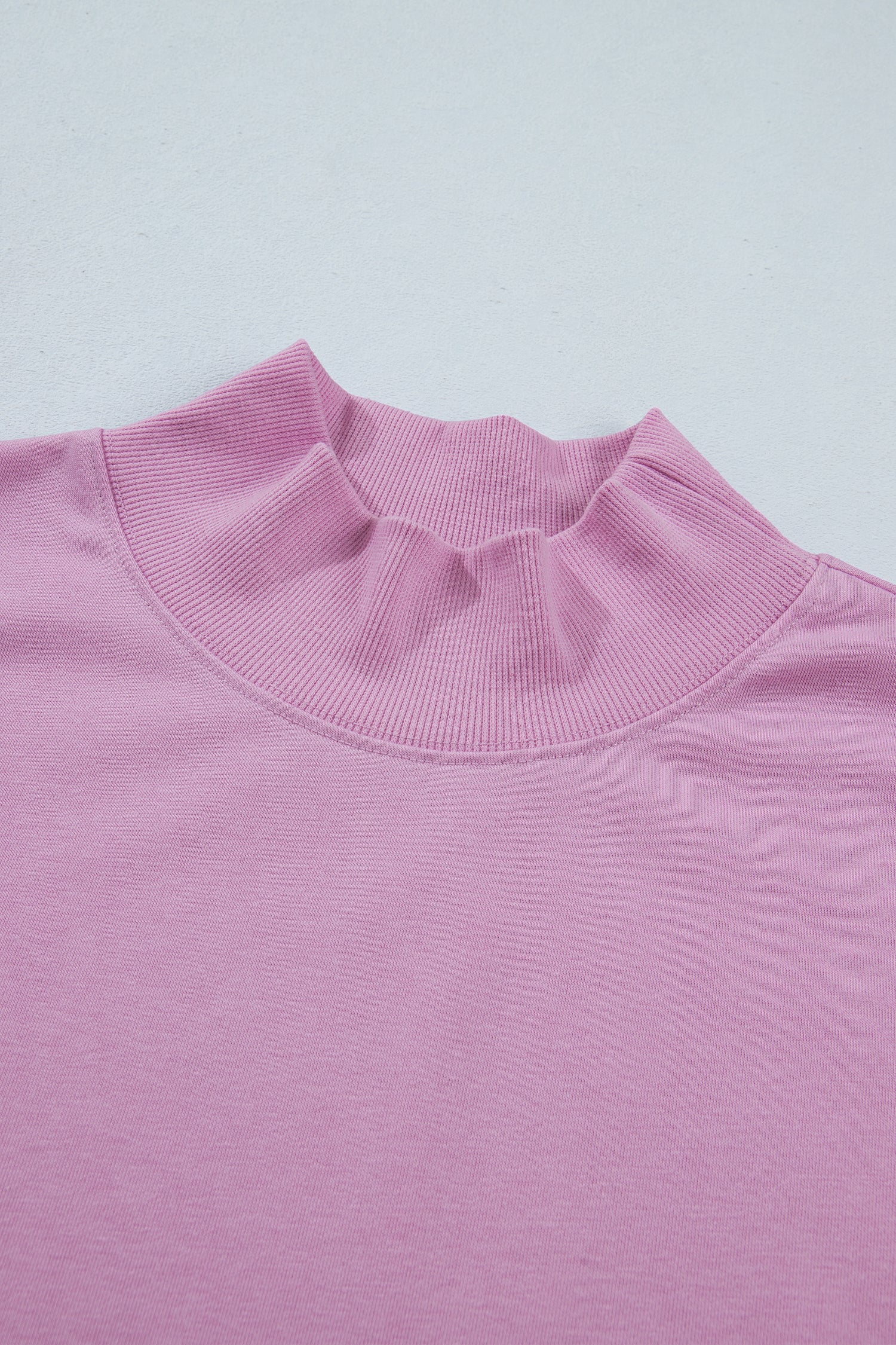 White Solid Color High Neck Cap Sleeve Loose Top