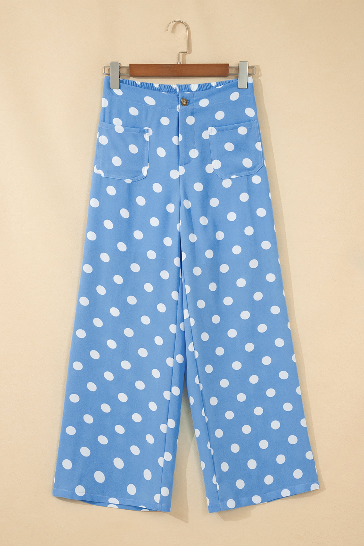 Pocket Mid-rise Straight Leg Pants