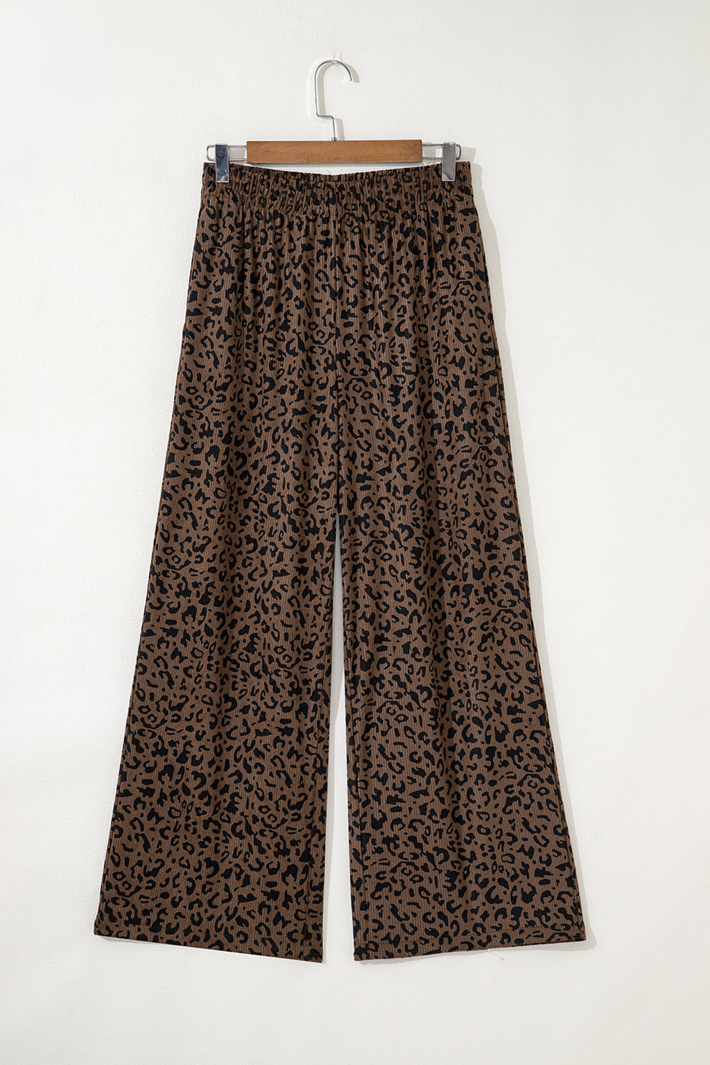 Elastic High Waist Loose Corduroy Pants