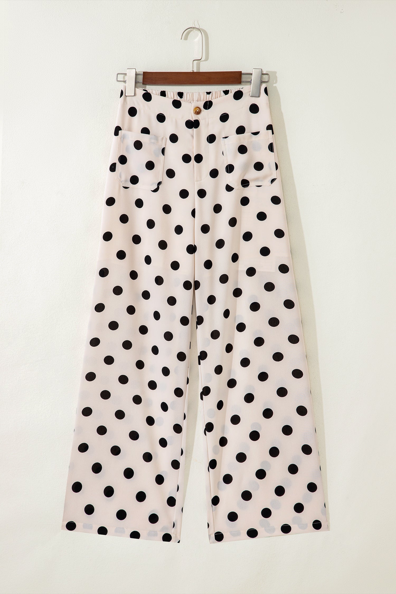 Pocket Mid-rise Straight Leg Pants
