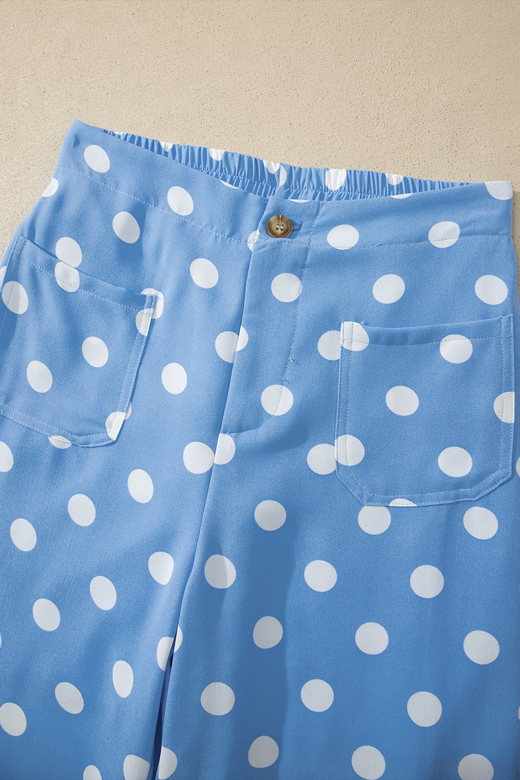 Pocket Mid-rise Straight Leg Pants