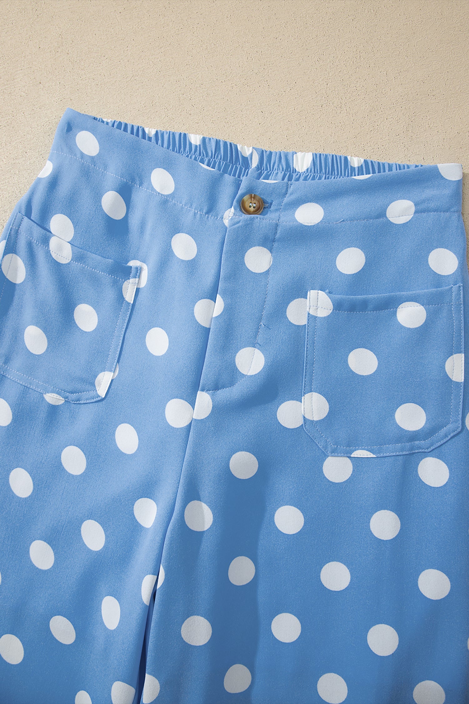 Pocket Mid-rise Straight Leg Pants