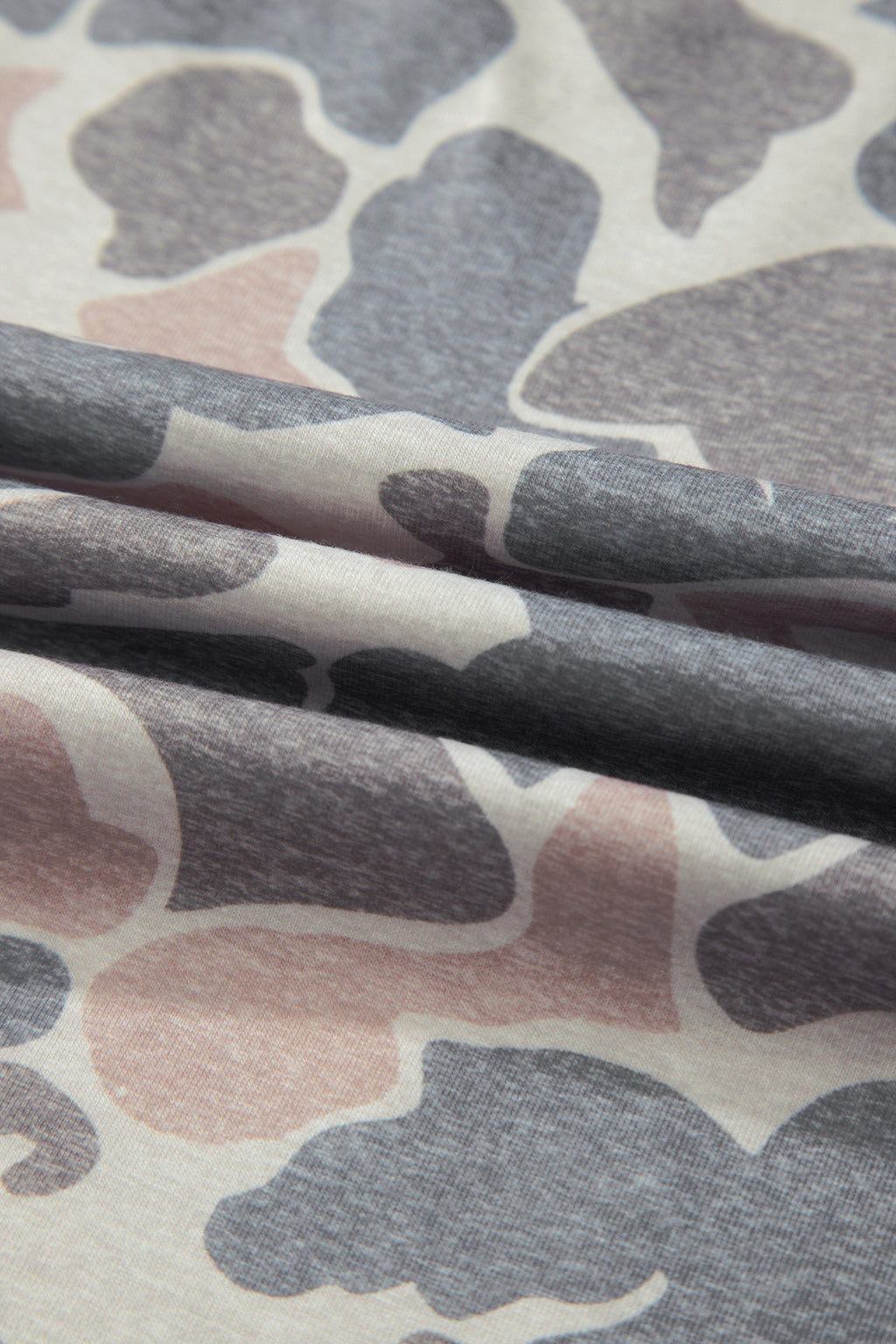Beige Camo Print Wide Leg Casual Pants