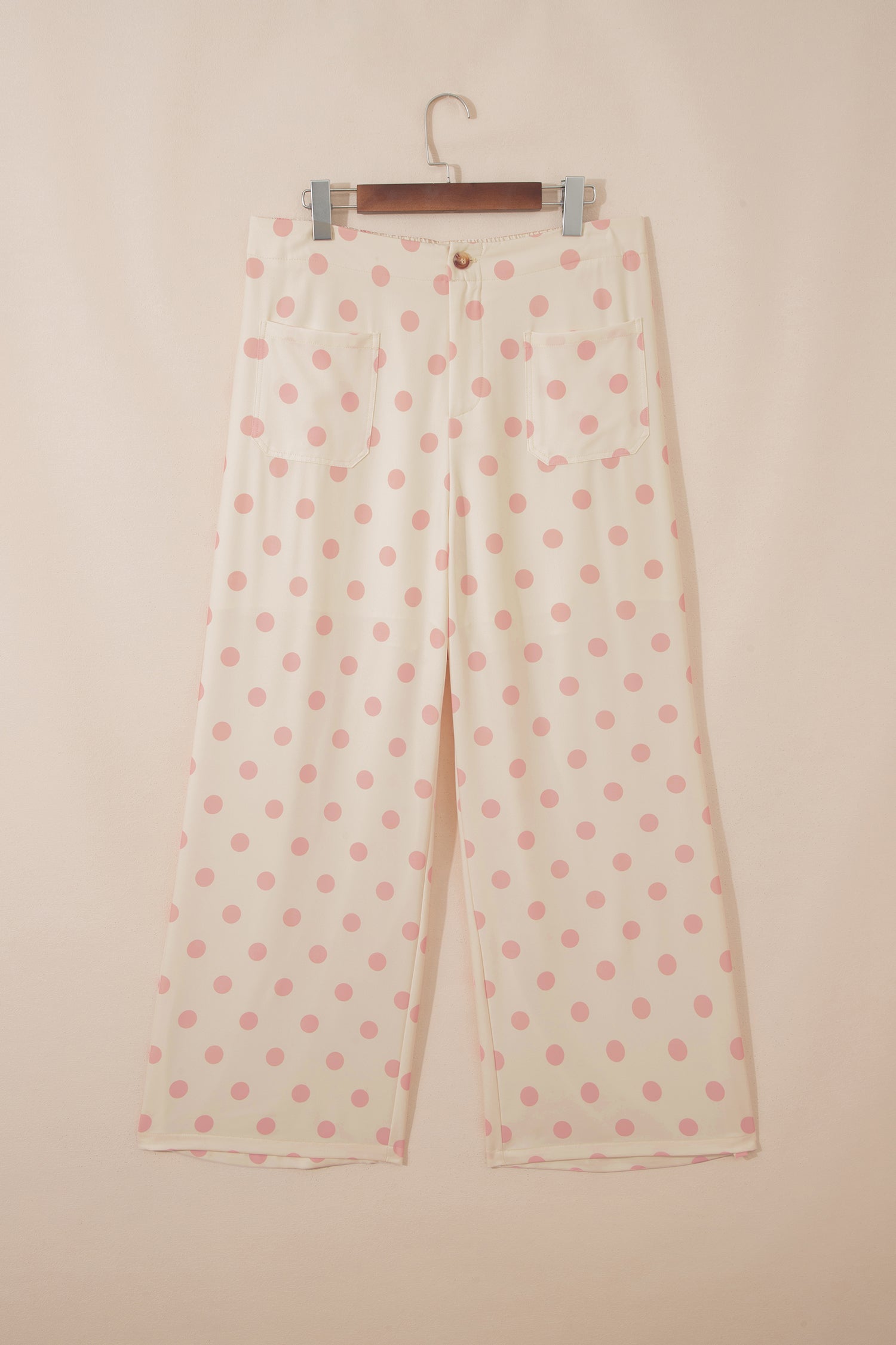 Pocket Mid-rise Straight Leg Pants